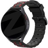 Bandz Realme Watch 2 (Pro) bracelet de sport rayé (noir/rouge)