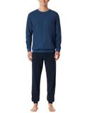 Schiesser Comfort Essentials Pyjama 181156 Atlantic Blue Maat 3XL