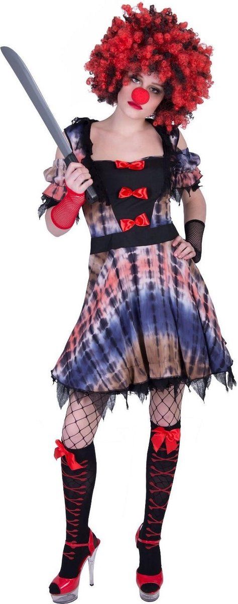 Funny Fashion Creepy Clown Dress Lea - Size 40/42