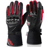 Carbon Vevel Waterdichte Motorhandschoenen Winter Gant Moto Tactiele Waterdicht Warm Voor Dames Heren Zwart Medium
