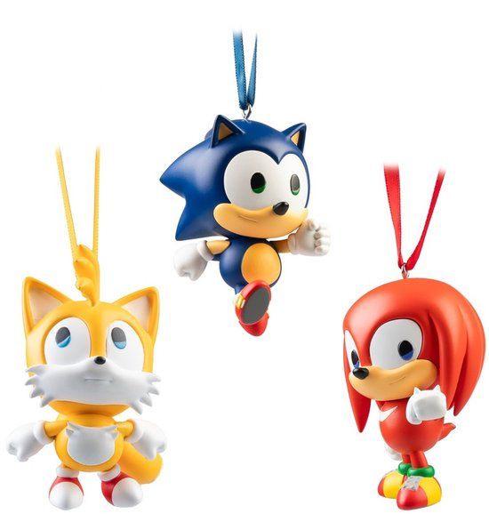 Erik Grupo Erik Sonic The Hedgehog - Set Of 3 Kerstballen - Multicolours