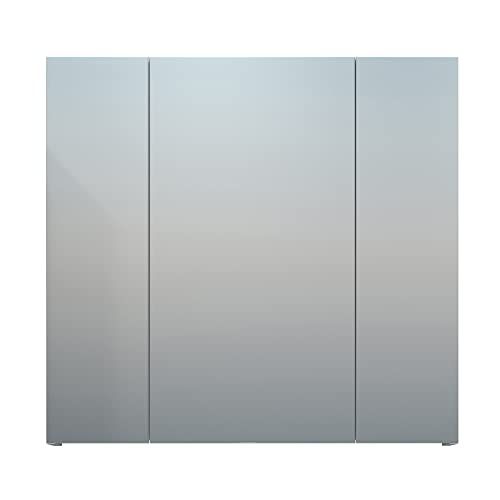 trendteam smart living Badkamerspiegelkast spiegel Devon, 80 x 75 x 16 cm wit hoogglans