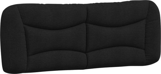 vidaXL Hoofdbordkussen "Hvar" 120 cm stof zwart