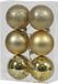 Othmar Decorations Kerstballen - 6x st - goud - D8 cm - kunststof - kerstversiering