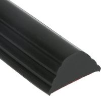 Allecto Plus - Schwarze Silikonduschdichtung, 1 Meter