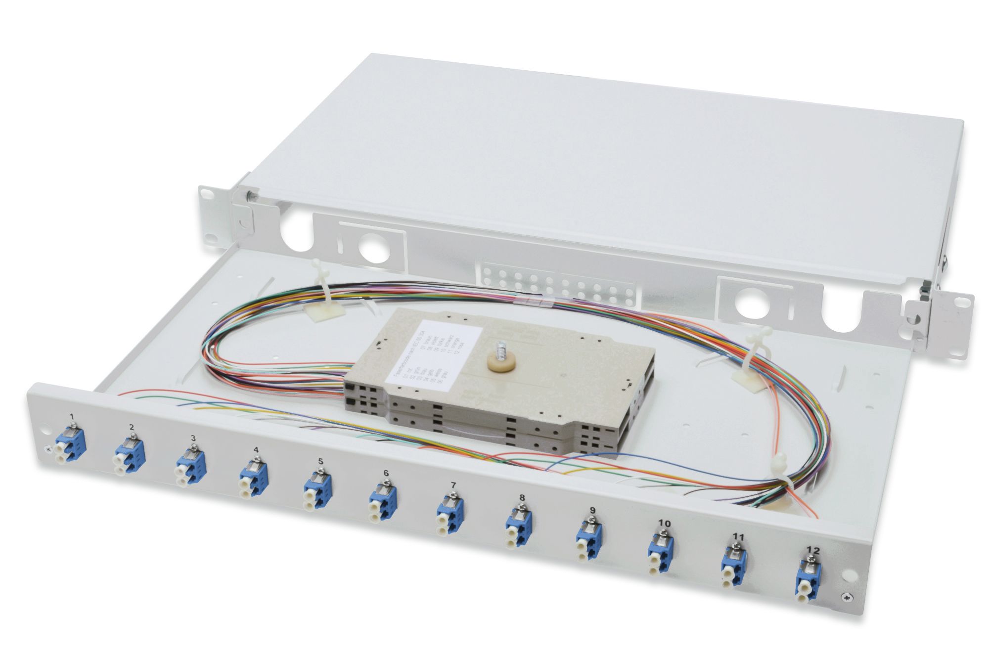 Digitus DN-96331/9 - Interface hub - 12 ports - Grijs