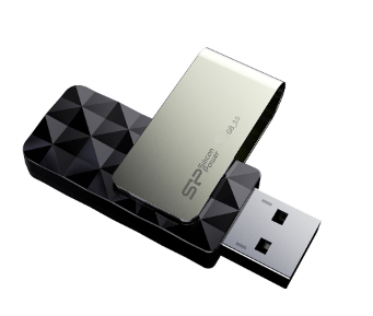 Silicon Power Blaze B30 - USB-stick - 256 GB - Zwart, Zilver