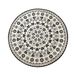 Badmat Mandala Badmat Zwart en Wit