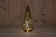 Anna's Collection kerstverlichting boom glas h28.5cm amber goud