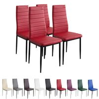 Albatros Milano Eetkamerstoelen, 4 Stuks, Rood