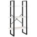 VidaXL Opbergrek 60x30x105 cm massief grenenhout wit