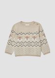 s.Oliver Trui sand / mokka / zwart / wit
