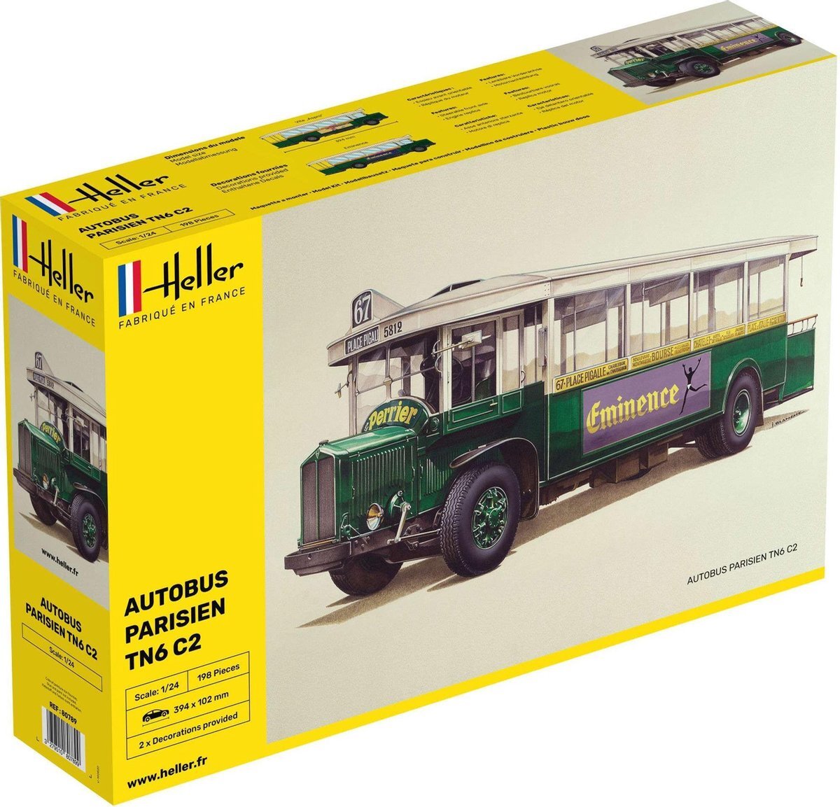 Heller 80789 modelbouwset autobus TN6 C2