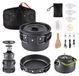 Icecat Ensemble de cuisine portable de camping avec sac de rangement
