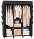 Armoire, dimensions 125x43x162 cm, avec 3 penderies, 6 étagères et 8 compartiments