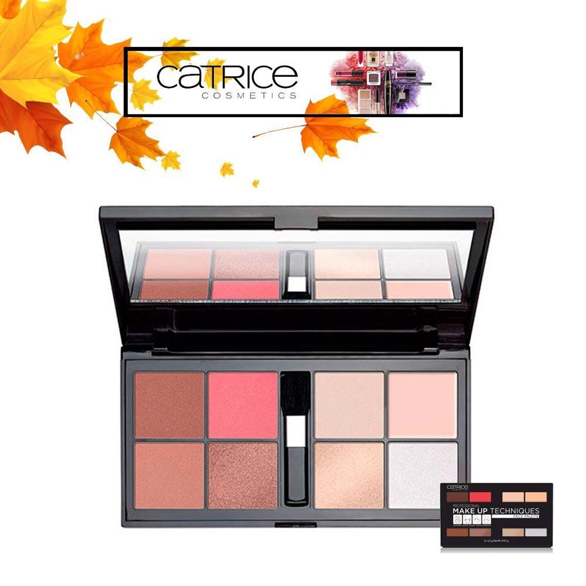 Catrice Cosmetics 8 Kleuren Make Up Techniques Gezicht Palette - 010 Volume One