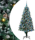 vidaXL Kunstkerstboom Groen 180 cm PVC en Staal en Kunststof