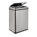 WELL HOME - Intelligente vuilnisemmer zonder poten met automatisch openen of handcontact, 40 l, hoogte: 55,5 x 35,5 x 26 cm, grijs