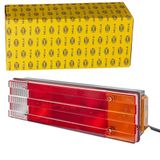 HELLA 2SK 340 101-011 Feu arrière - Ampoule à incandescence - 24V - Montage en applique/vissé - Couleur de la lentille : multicolore - Câble : 1400mm - Connecteur : extrémités de câble ouvertes - gauche/droite - Quantité : 1