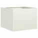 VidaXL Plantenbak 40x40x30 cm staal wit