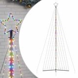 vidaXL LED-kerstboom 789 LEDs Kleurrijk 480 cm