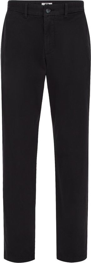 WE Fashion Heren regular fit chino zwart