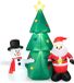 Costway Hoge Opblaasbare Kerstversiering MET LED-Lichtjes - 185 cm