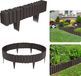 UISEBRT 4 pièces, bordure de jardin en bois pour parterres de fleurs, bordure de jardin, bordure de pelouse, palissade de jardin aspect bois, en PP - 2,3 mètres