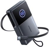 Joyroom Powerbank 10.000 mAh 22,5W – Ingebouwde oprolbare USB-C kabel 70 cm met vergrendeling – Snellaadprotocollen PD/QC/SCP/FCP/AFC – Digitaal display – Zwart
