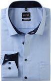 OLYMP Luxor comfort fit chemise - mouillé - bleu clair - Repassage facile - Taille du col : 49