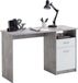 FMD Bureau met 1 lade - 123x50x76.5 cm - betongrijs en wit