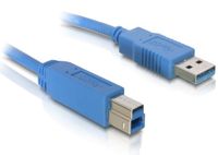 Delock USB 3.0 A Mâle vers USB 3.0 B Mâle - 1,8 m - Bleu