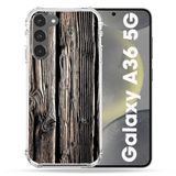 Cokitec Samsung Galaxy A36 5G Houttextuur Versterkte Beschermhoes