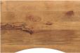 vidaXL Bureaublad met ronding 90x50x2,5 cm massief ruw mangohout