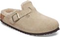 Birkenstock Boston Shearling Cuir Daim/Fourrure Taupe Femme Taille 38 Claquettes