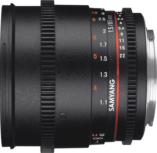 Samyang 85mm T1.5 VDSLR AS IF UMC II - Zwart