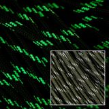 Knivesandtools 550 Paracord Type III, Olive Drab with 3 Glow in the Dark, 100 pi
