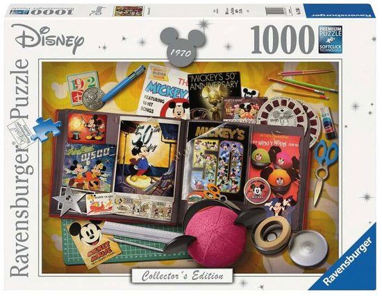 Ravensburger Mickey Mouse 1970 Mickey Moments Puzzel - 1000 Stukjes