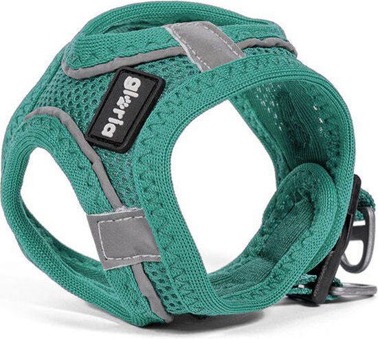 Gloria Trek Star Hondentuigje - Turkoois - M - Borstomvang 32 cm