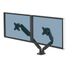 Fellowes Platinum Series Bras de moniteur double - Noir - Jusqu'à 32" - USB