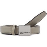 Karl Lagerfeld Ceinture fine en cuir Taupe désert Taille : 75