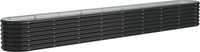 vidaXL Plantenbak 332x40x36 cm gegalvaniseerd staal antracietkleurig