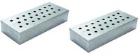 Sans marque 2x boîte fumoir barbecue inox