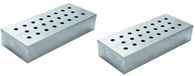 Sans marque 2x boîte fumoir barbecue inox