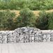 vidaXL Gabions - 11 pièces - 300x50x60/80 cm - Fer galvanisé