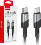 AMiO Câble USB-C vers USB-C 60W 100cm FullLINK Premium