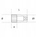 Beta Doplagsleutel 3/8\" 6-kant 8mm Lang