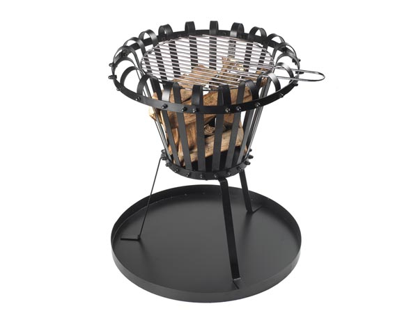 Perel BB650 Vuurplaats - Zwart - 50 cm Ø