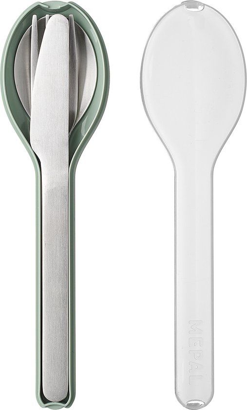 Mepal Ellipse Bestekset 3-delig - Nordic Sage - RVS