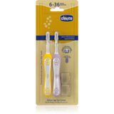 Chicco Toothbrush for 6-36 Months Purple 2 Pieces
